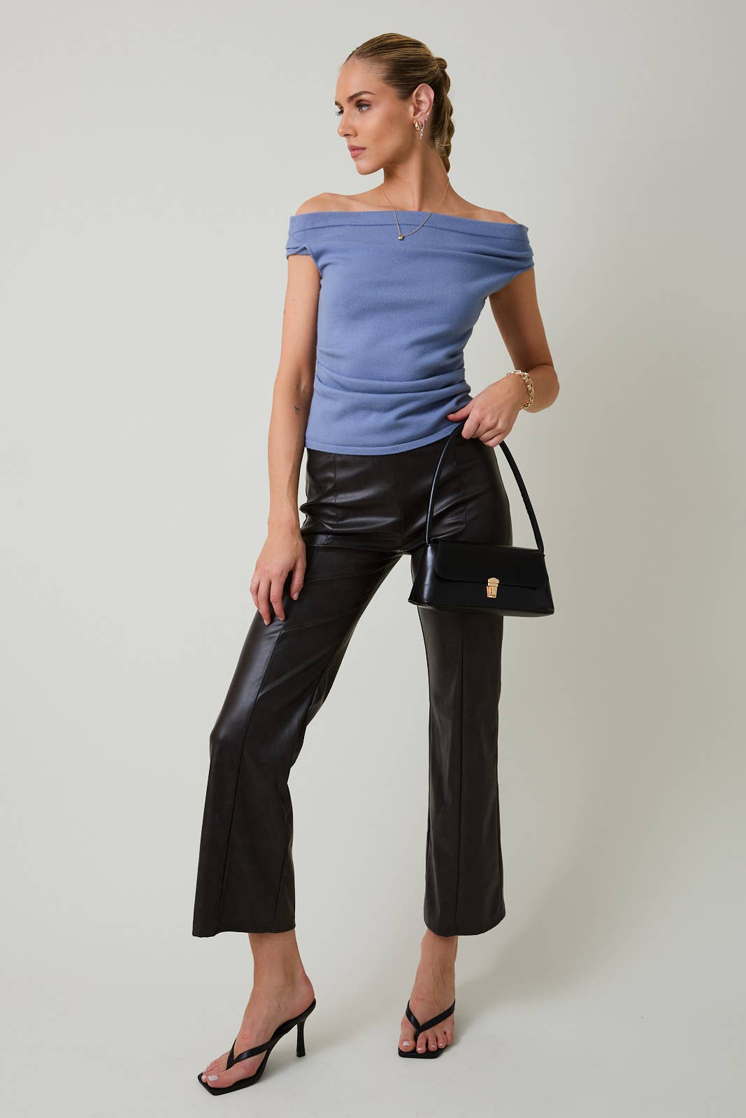 Celeste Pleated Top