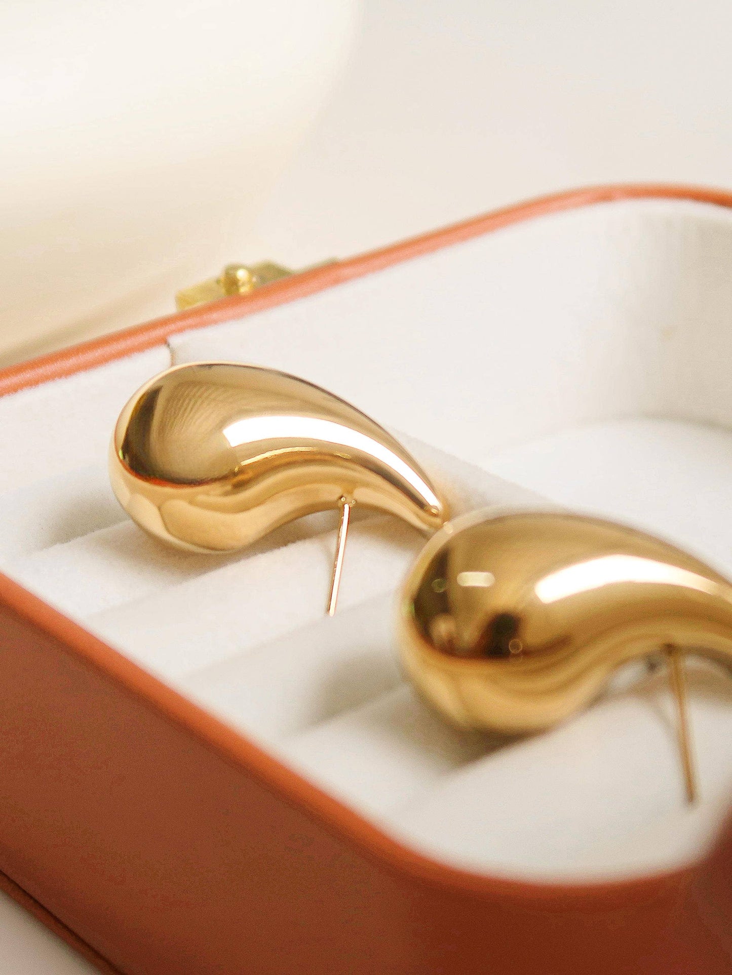 Colette 18K Gold Non-Tarnish Large Droplet Earring