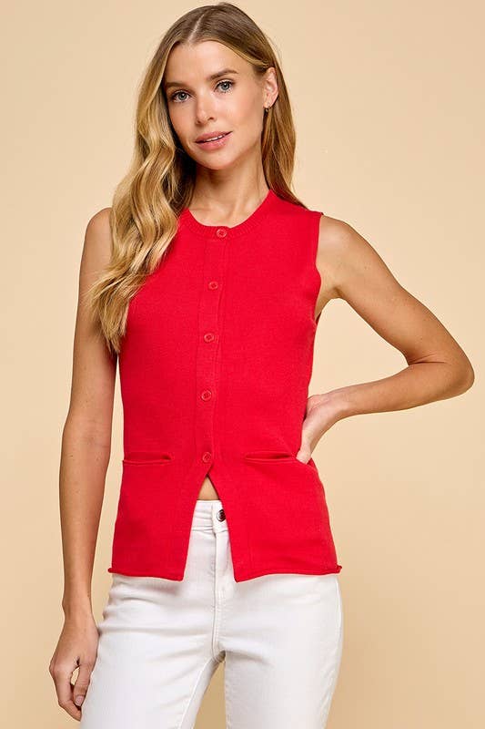 Buttoned Vest