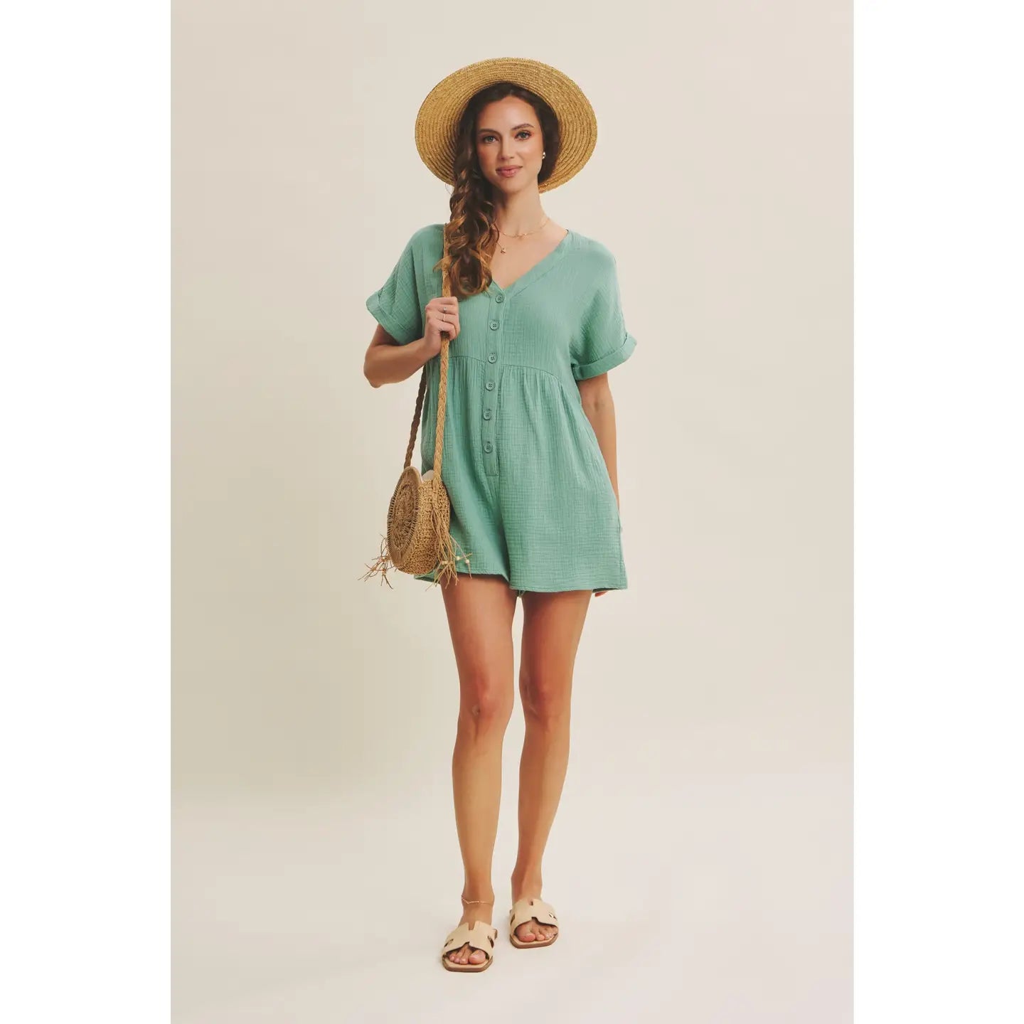 Easy Button-Down Romper