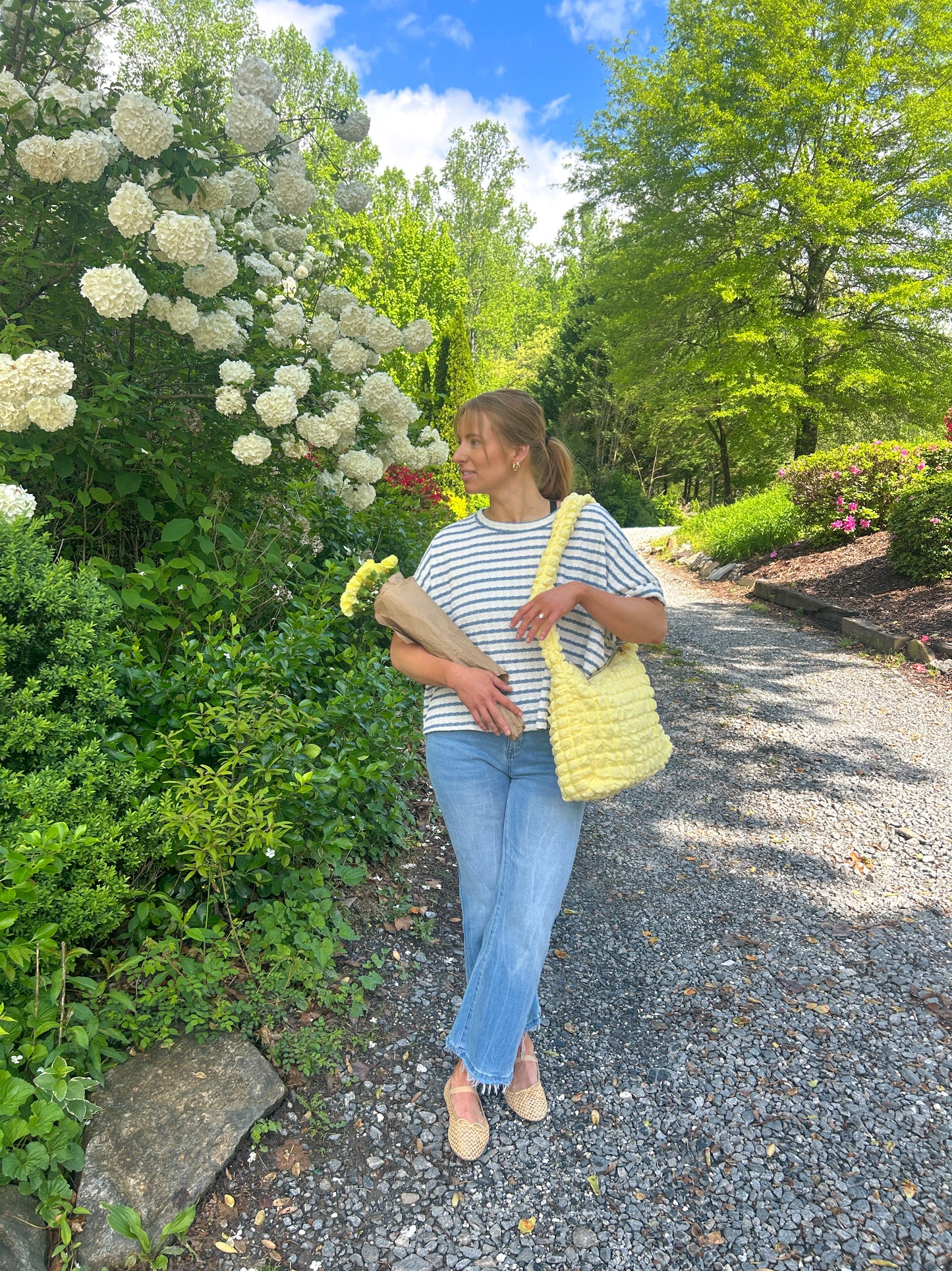 Quilted Puffy Crossbody w/ Zip Closure