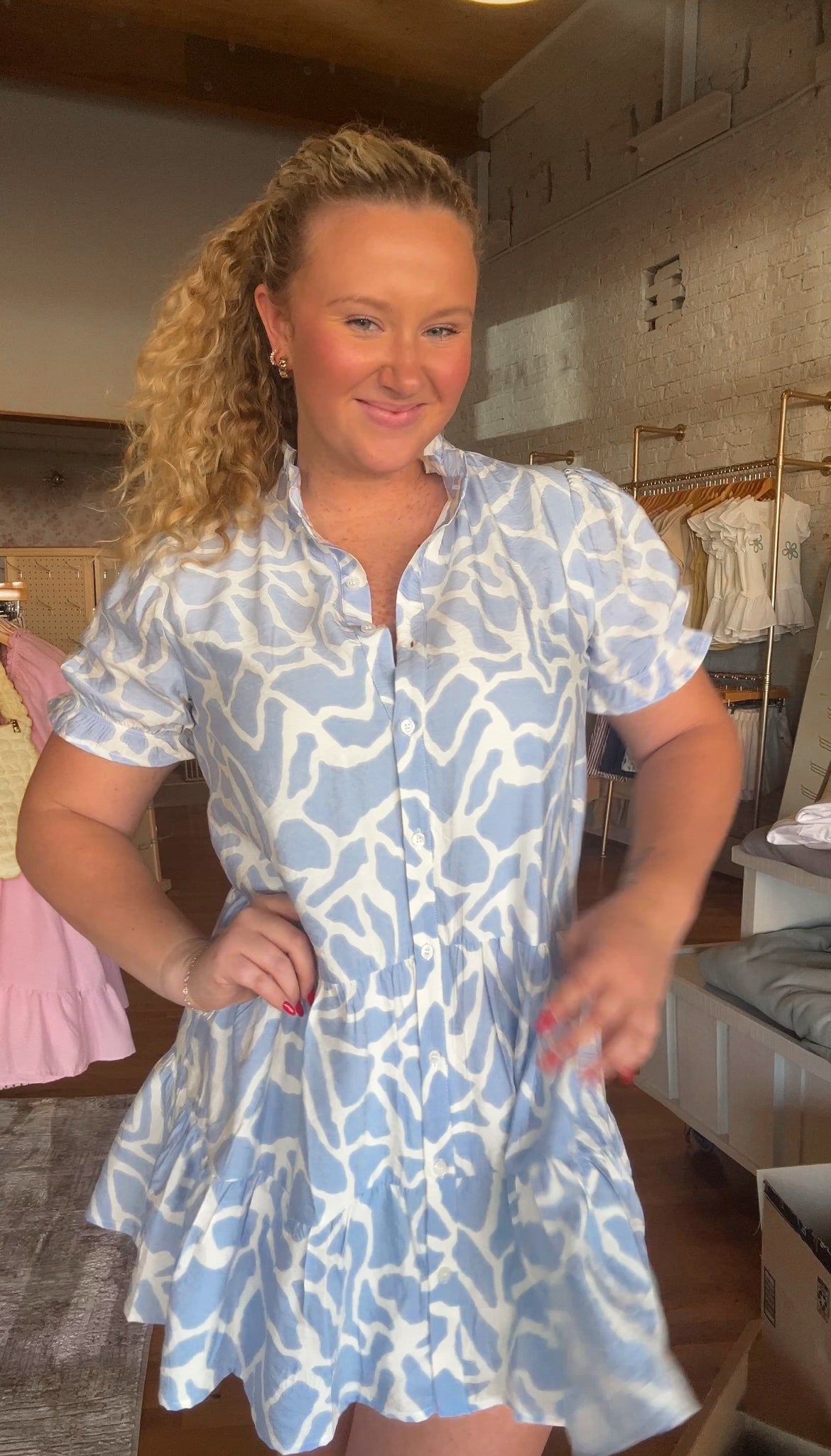 Celeste Puff Sleeve Dress