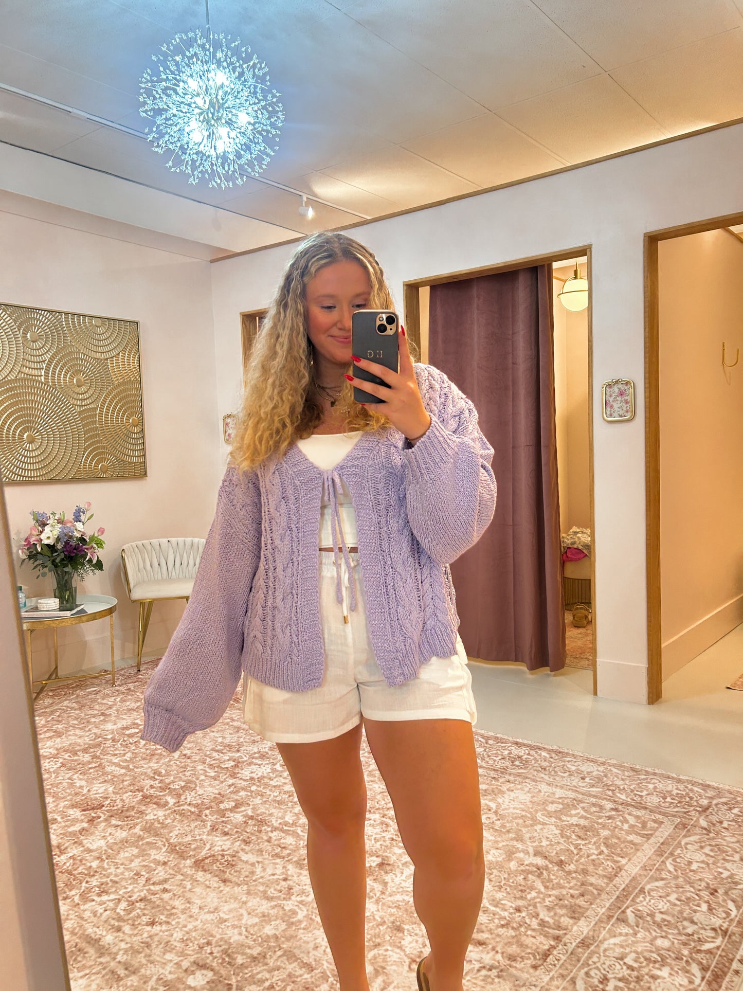 Tie-Up Cardigan
