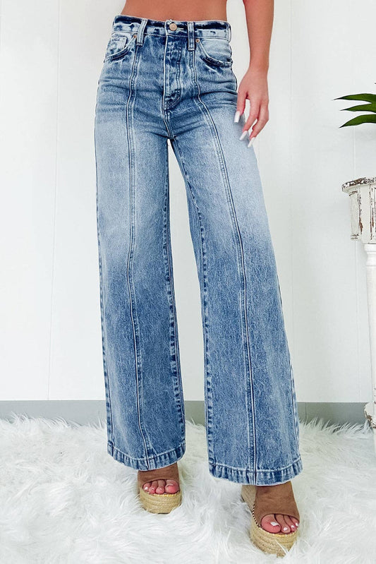 Dusk Blue High Waist Jeans
