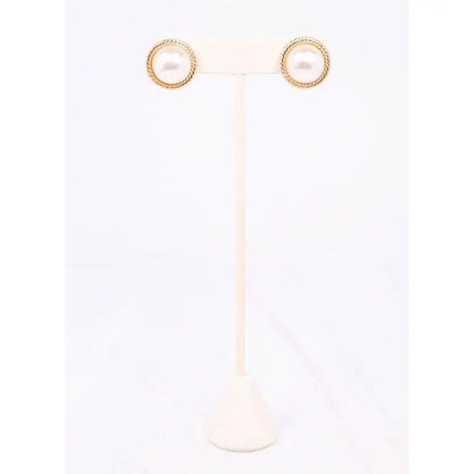Gosling Pearl Stud Earring Gold