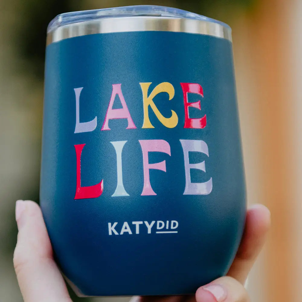Lake Life Stainless Steel Wine Tumbler