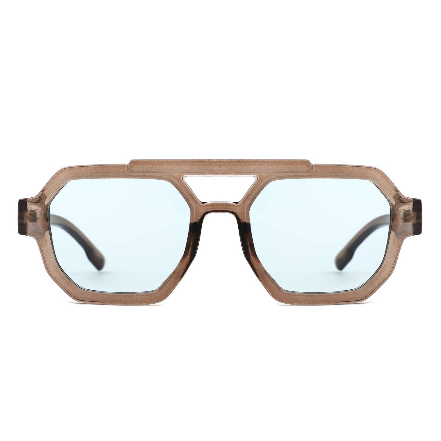 Square Geometric Block Sunglasses