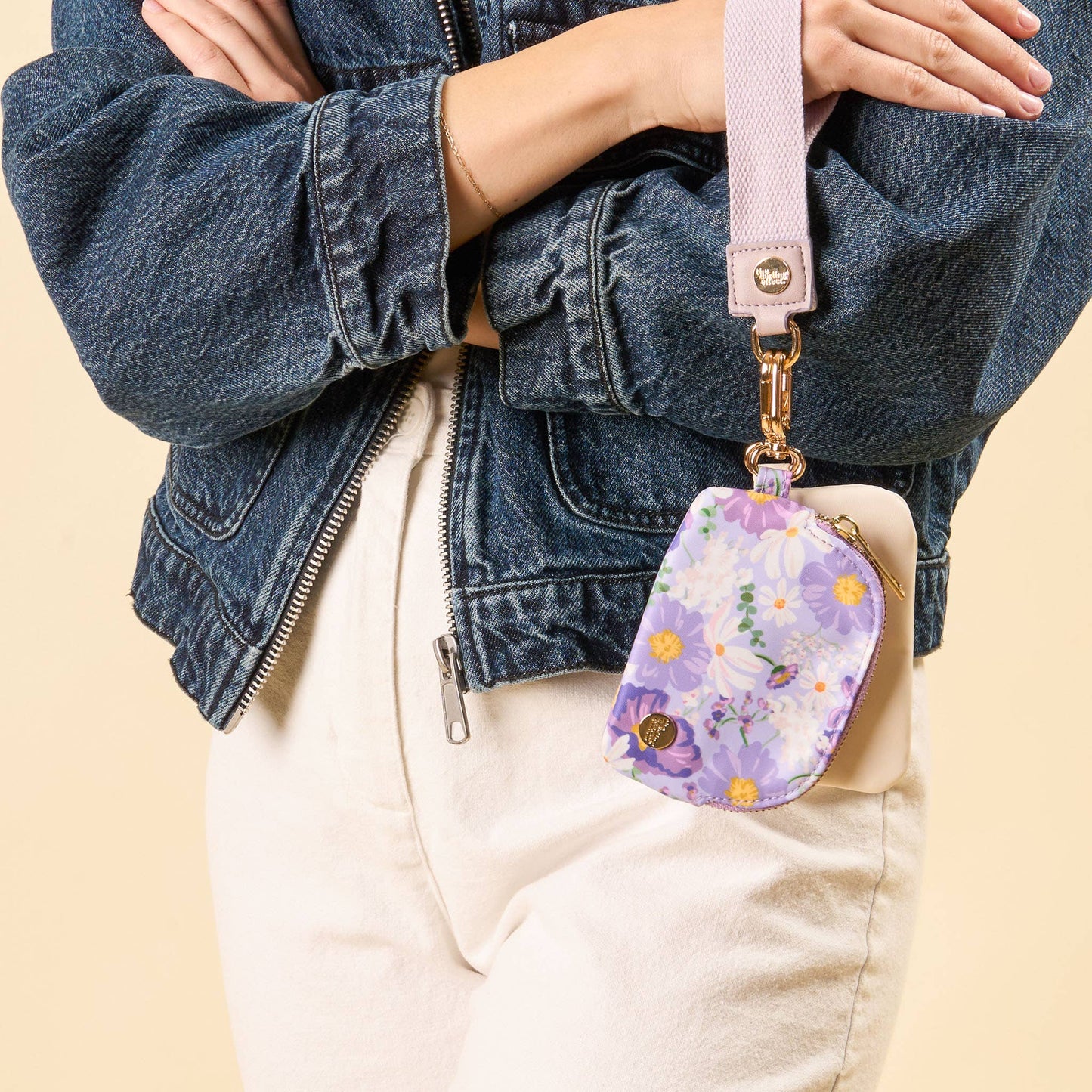 Dynamic Duo Pouch Wristlet-Bouquet Beauty Purple