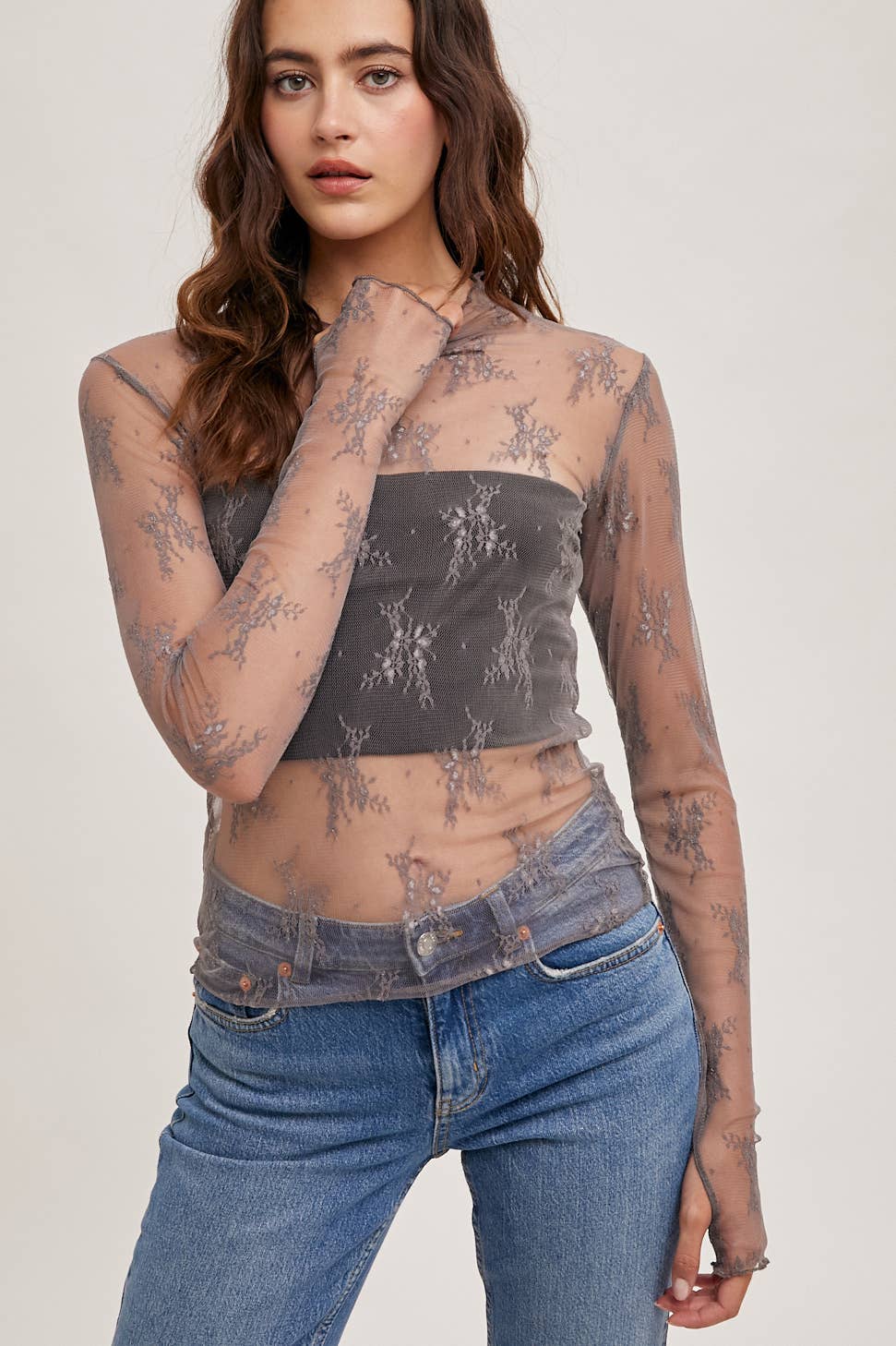Ivory Blossom Lace Top