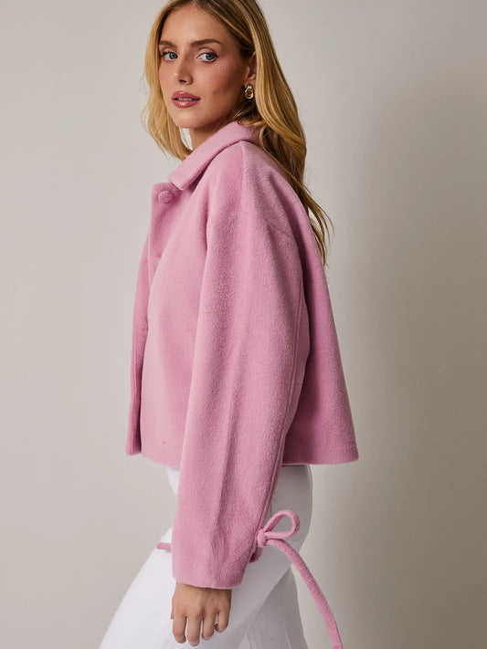 Rosy Tie Coat