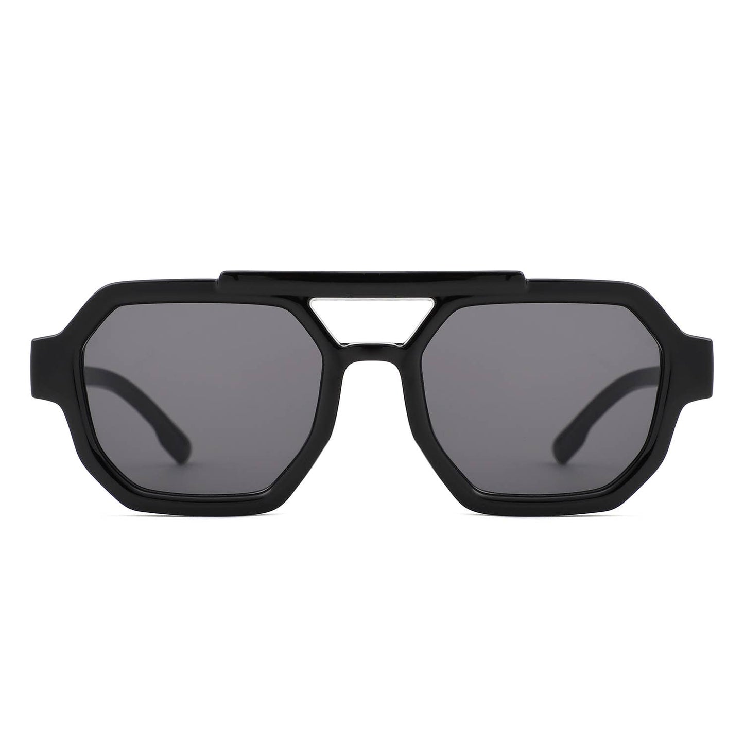 Square Geometric Block Sunglasses