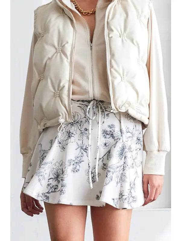 Ivory Drift Skort