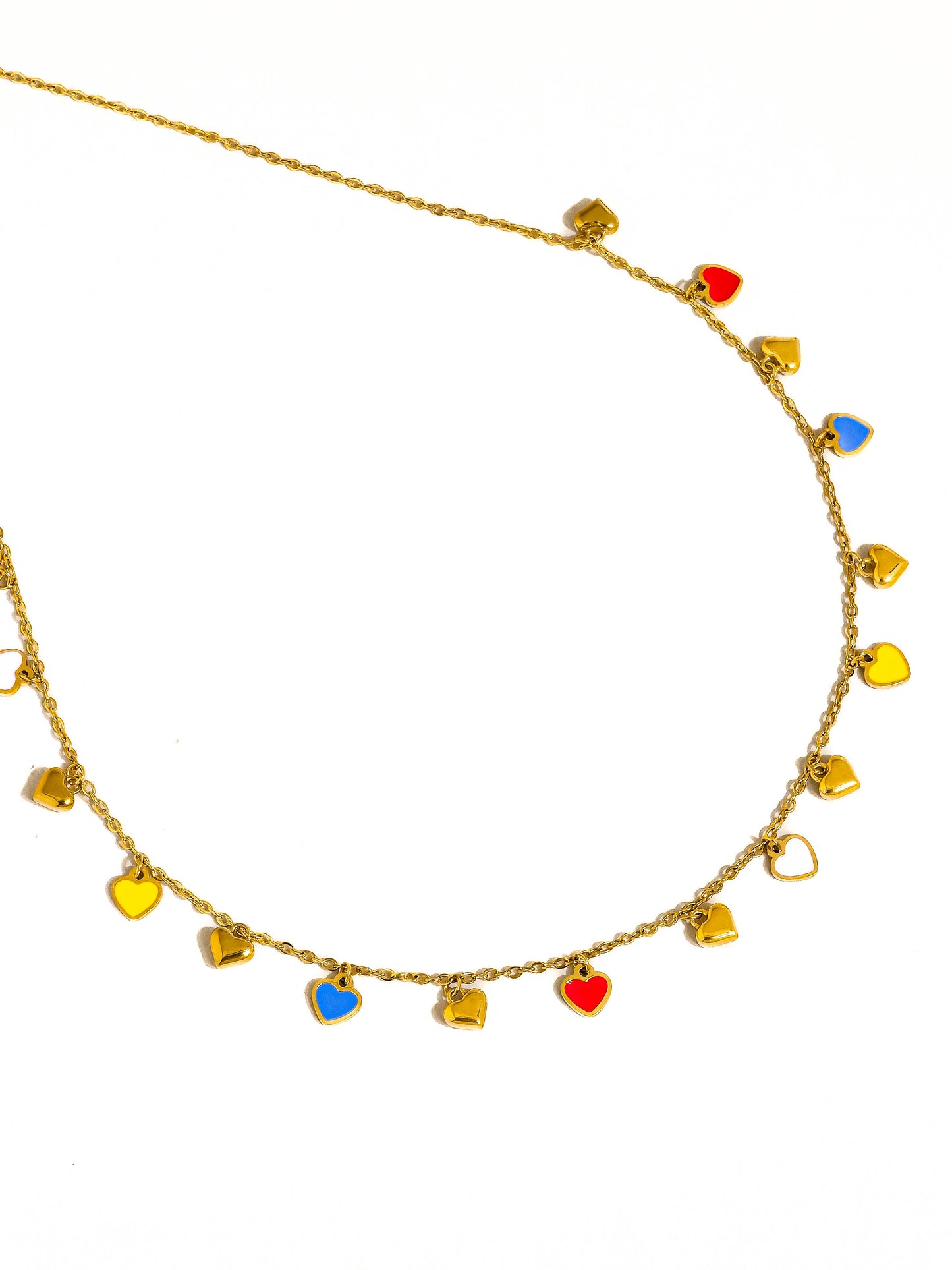 Basile 18K Gold Non-Tarnish Petite Heart Necklace