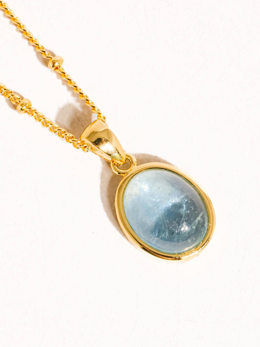 Caillou 18K Gold Natural Stone Necklace