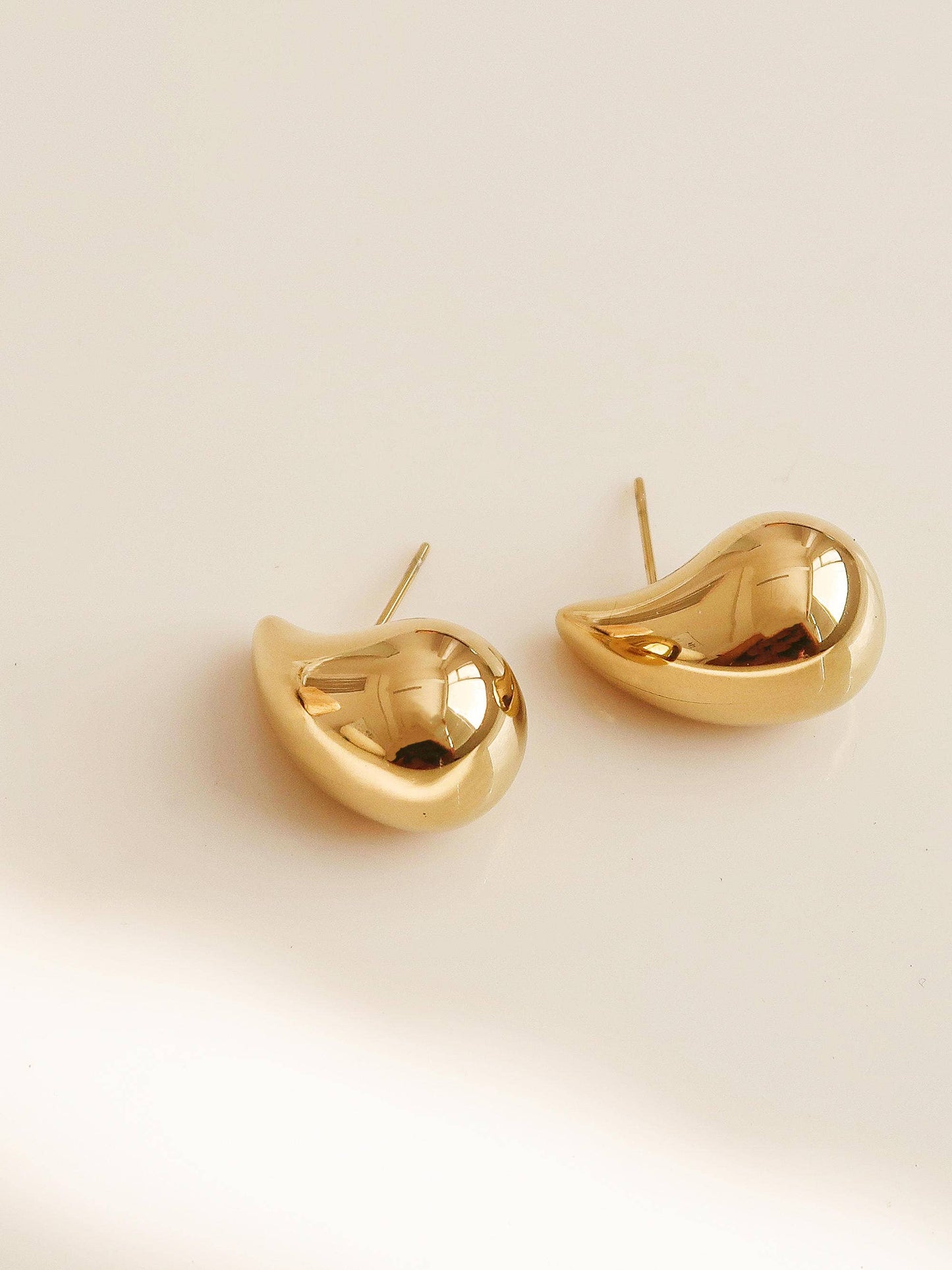 Colette 18K Gold Non-Tarnish Large Droplet Earring