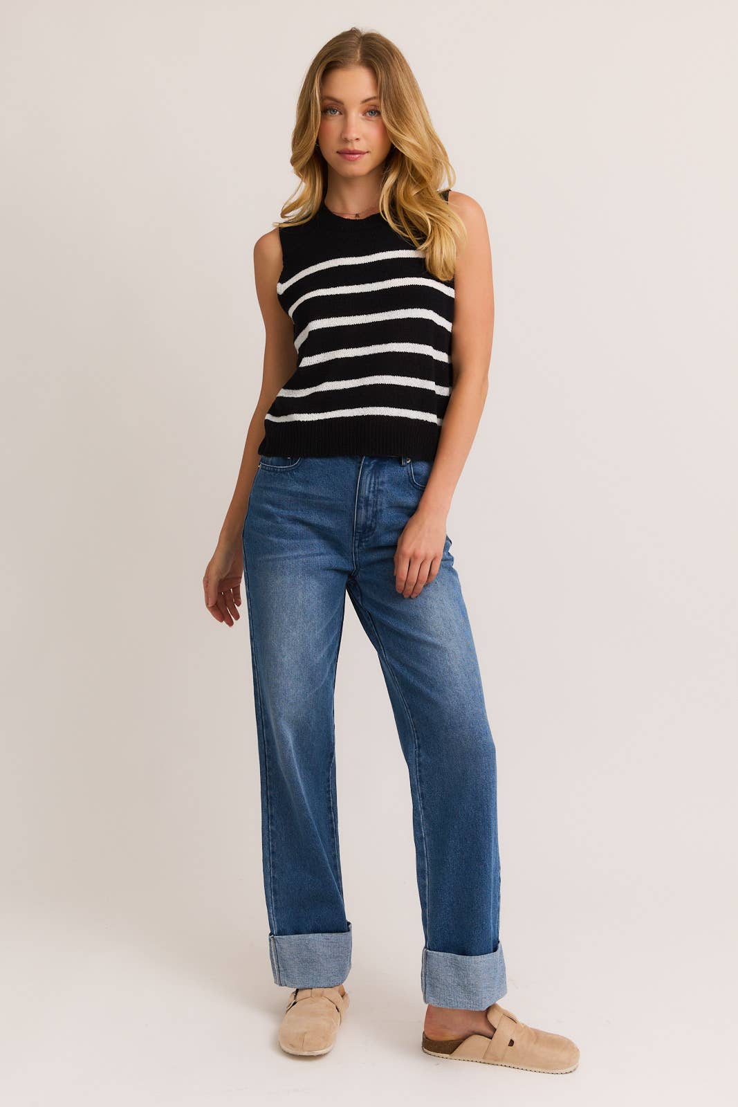 Striped Solstice Sweater Top