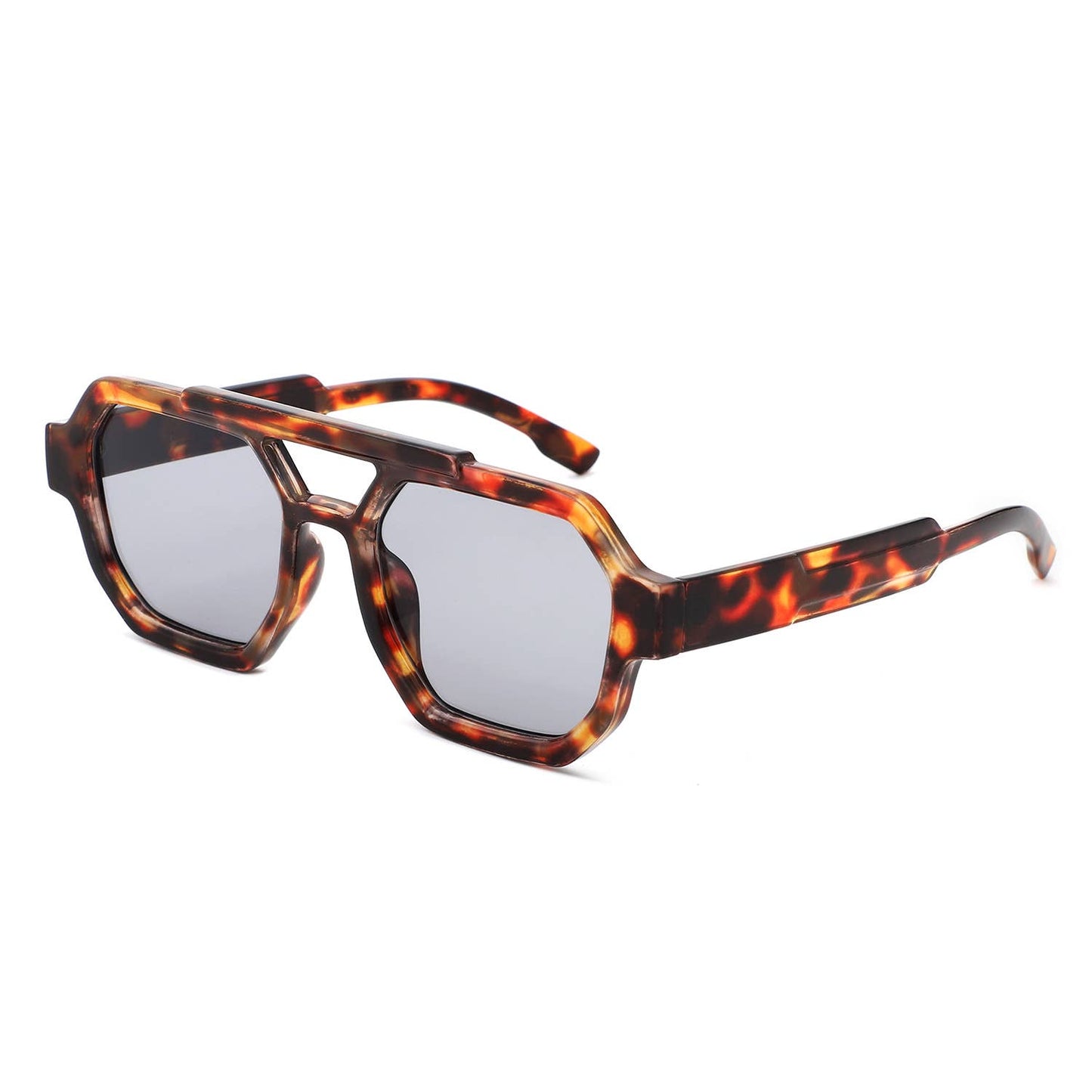 Square Geometric Block Sunglasses