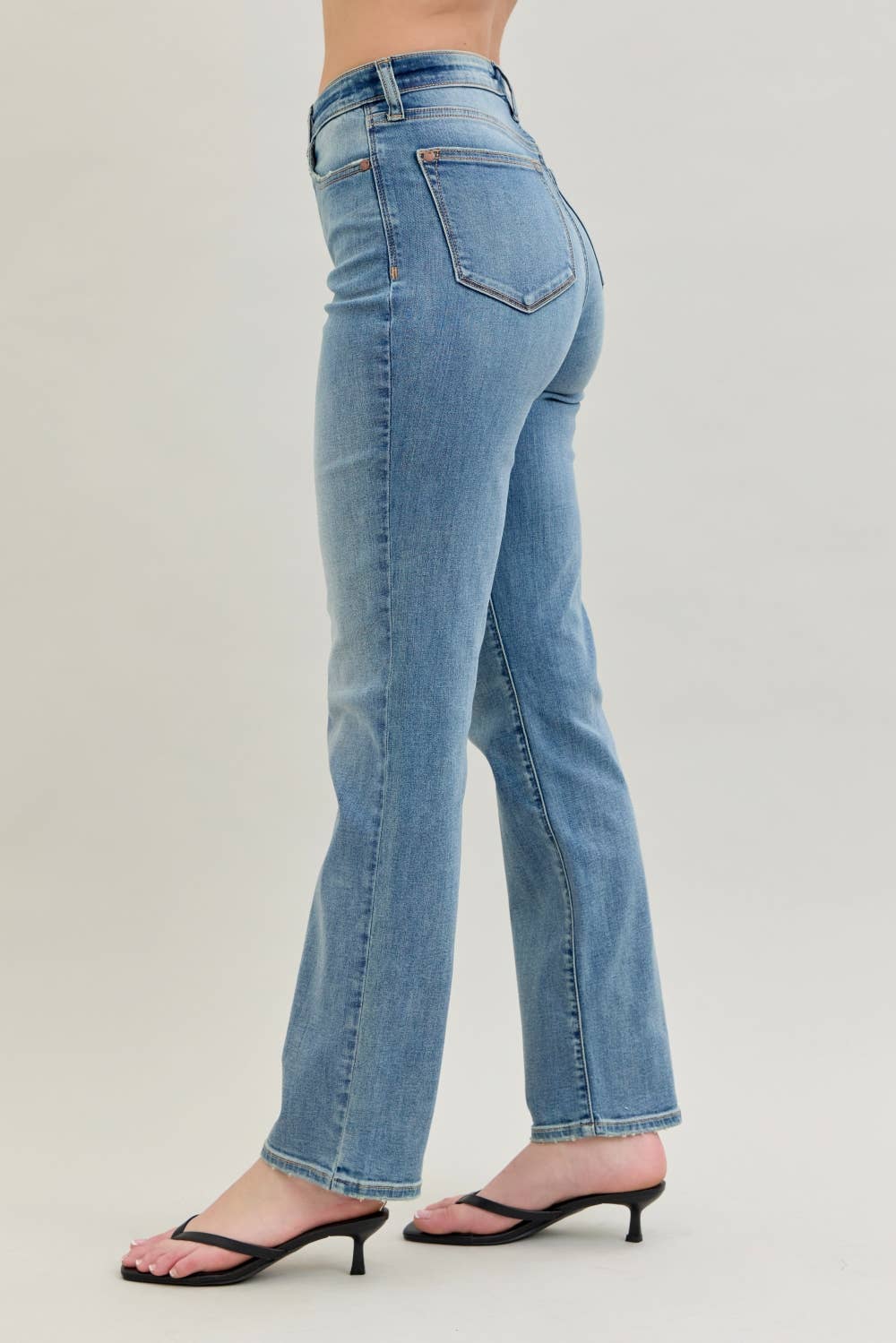 High Waist Straight Fit Jeans