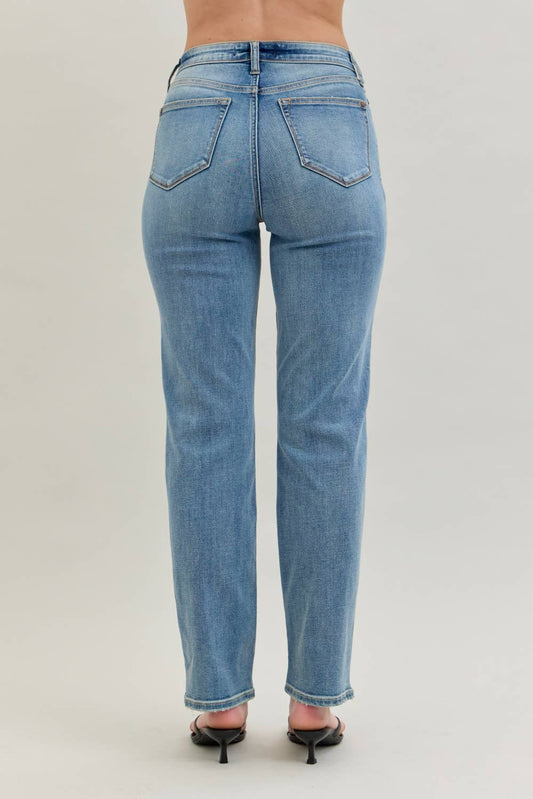 High Waist Straight Fit Jeans