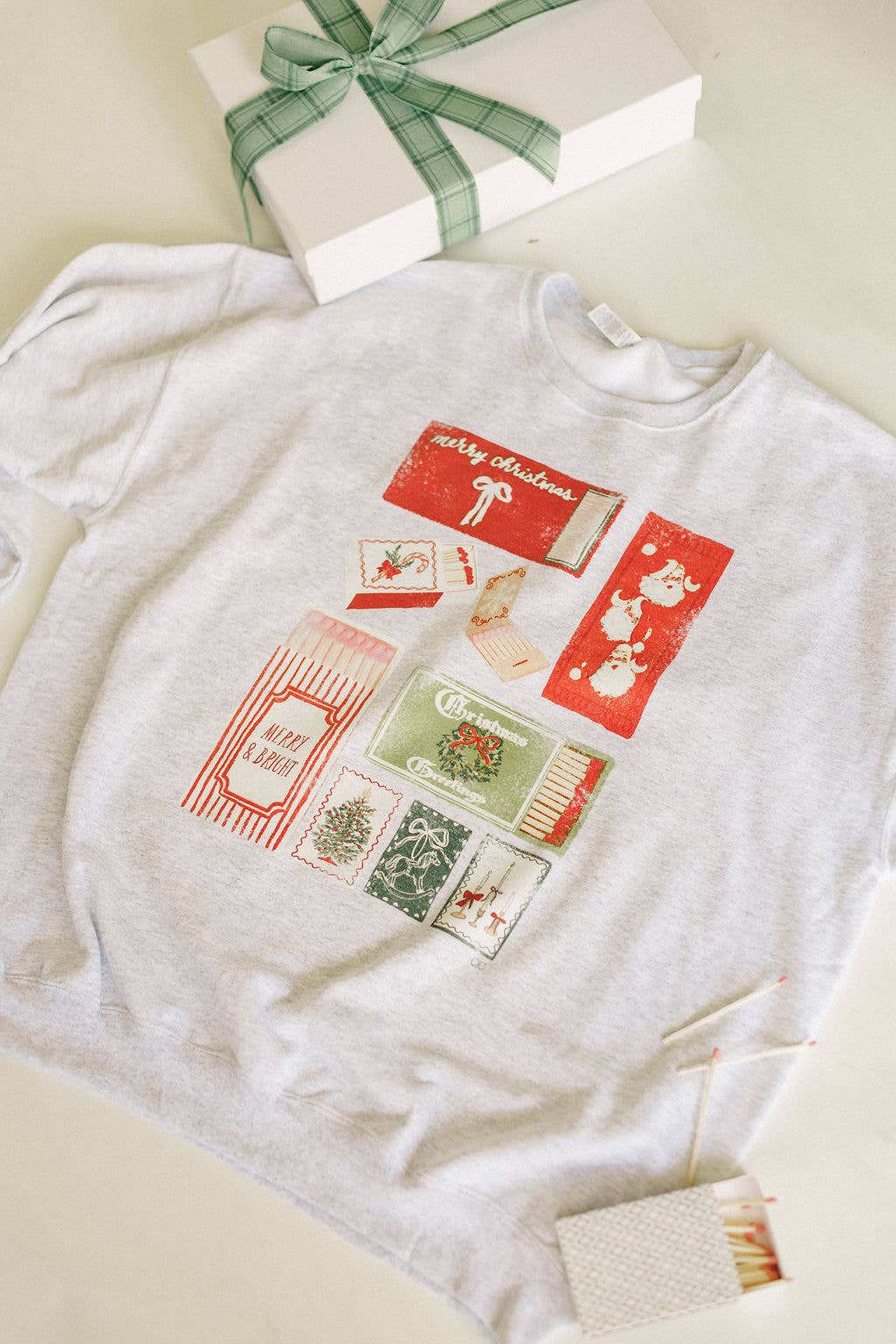 Merry Match Box Sweatshirt