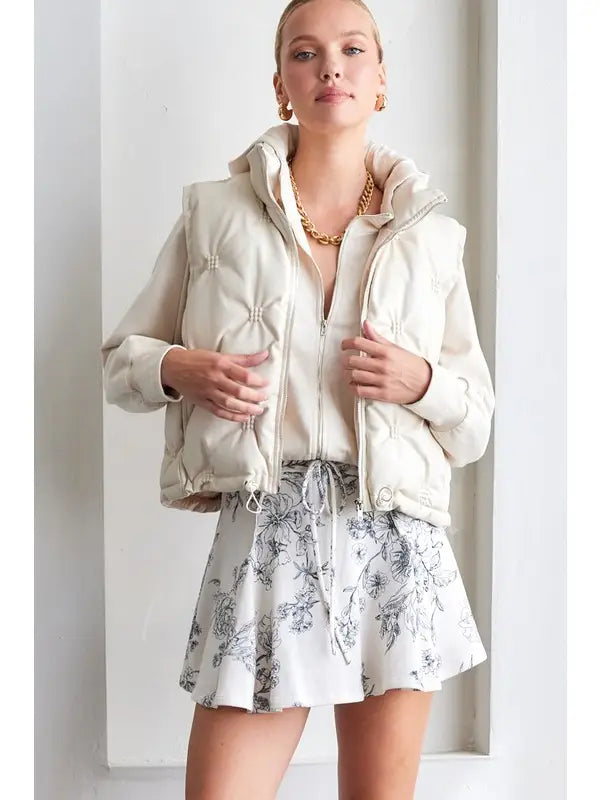 Ivory Drift Skort