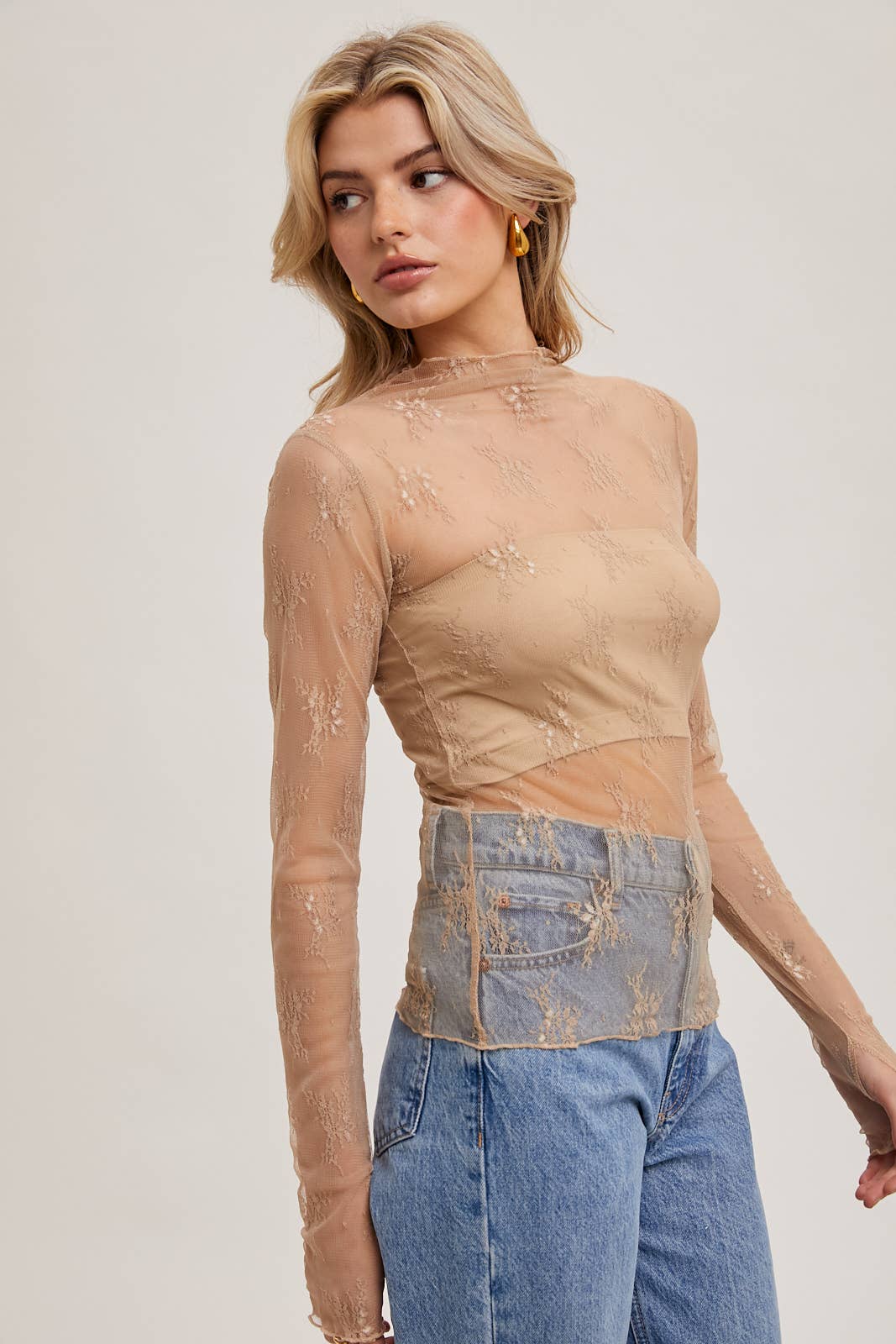 Ivory Blossom Lace Top