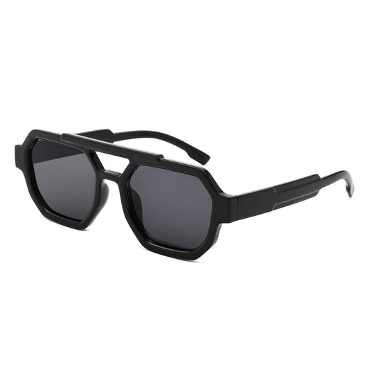 Square Geometric Block Sunglasses
