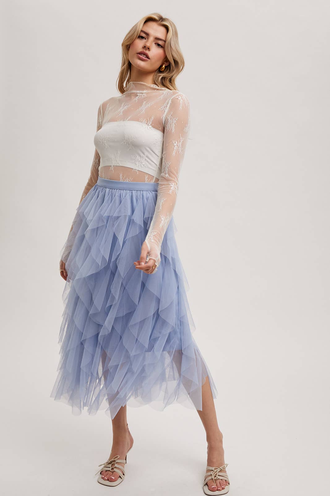 Ivory Blossom Lace Top