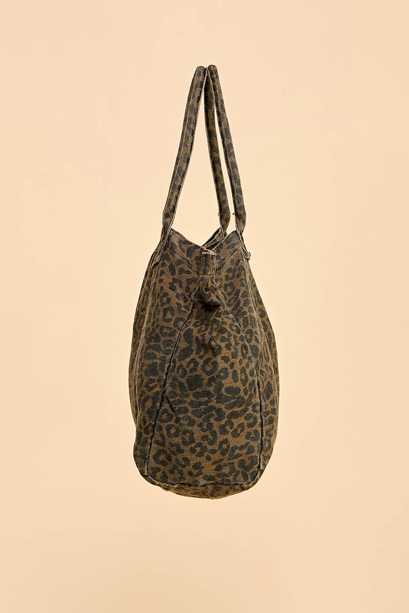 Cheetah Printed Tote Bag