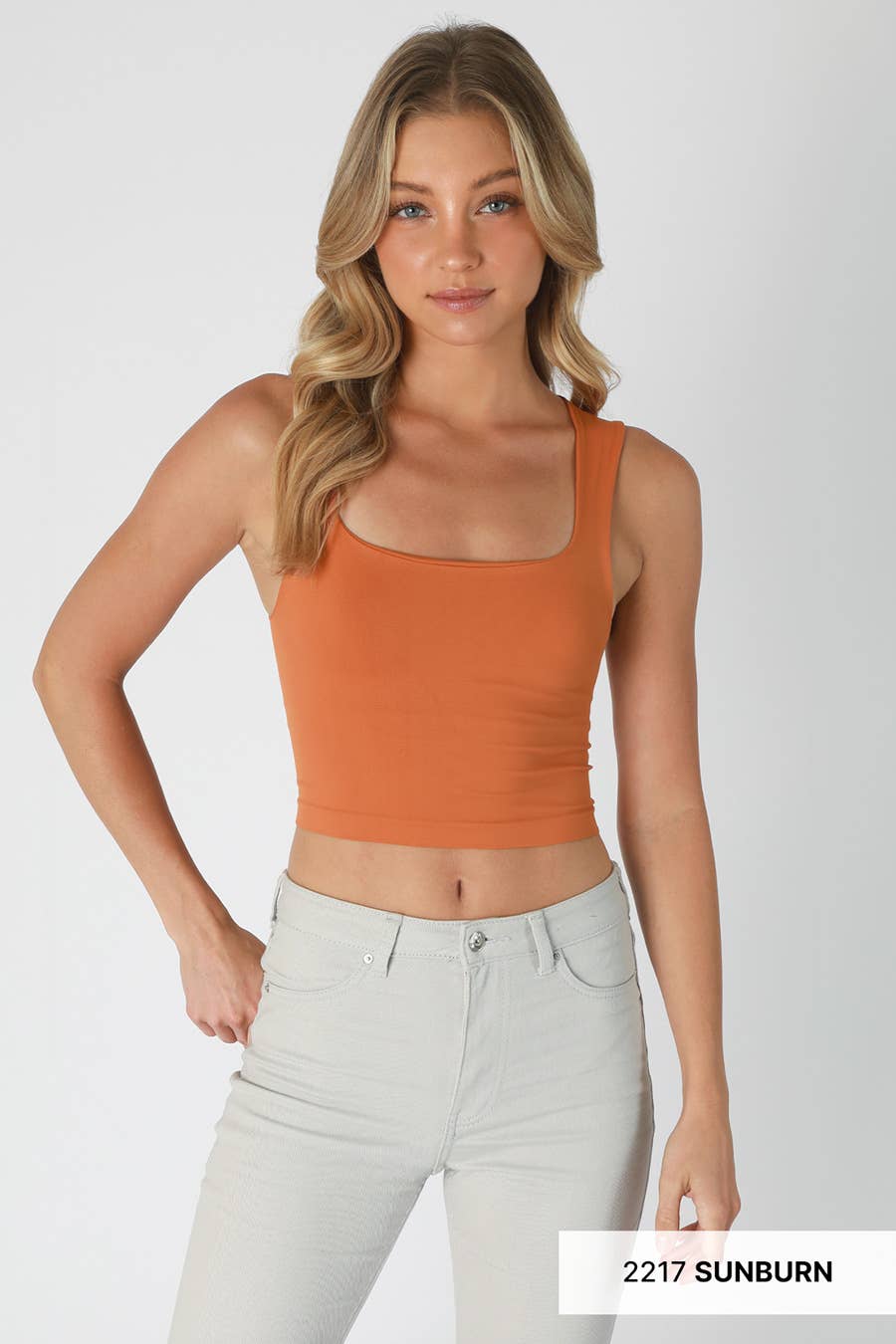 Clean Line Square Neck Top