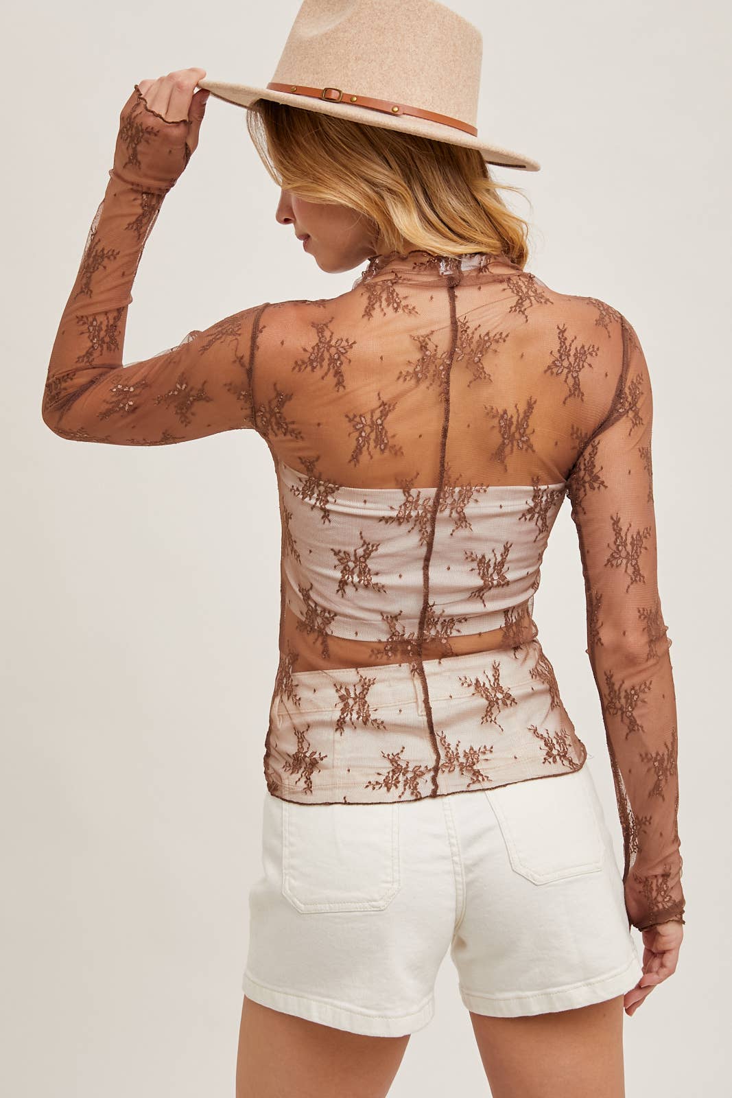 Ivory Blossom Lace Top