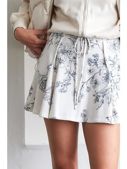 Ivory Drift Skort
