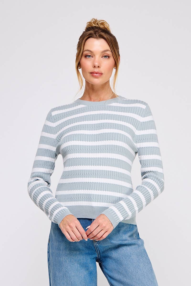 Tidestripe Cable Sweater