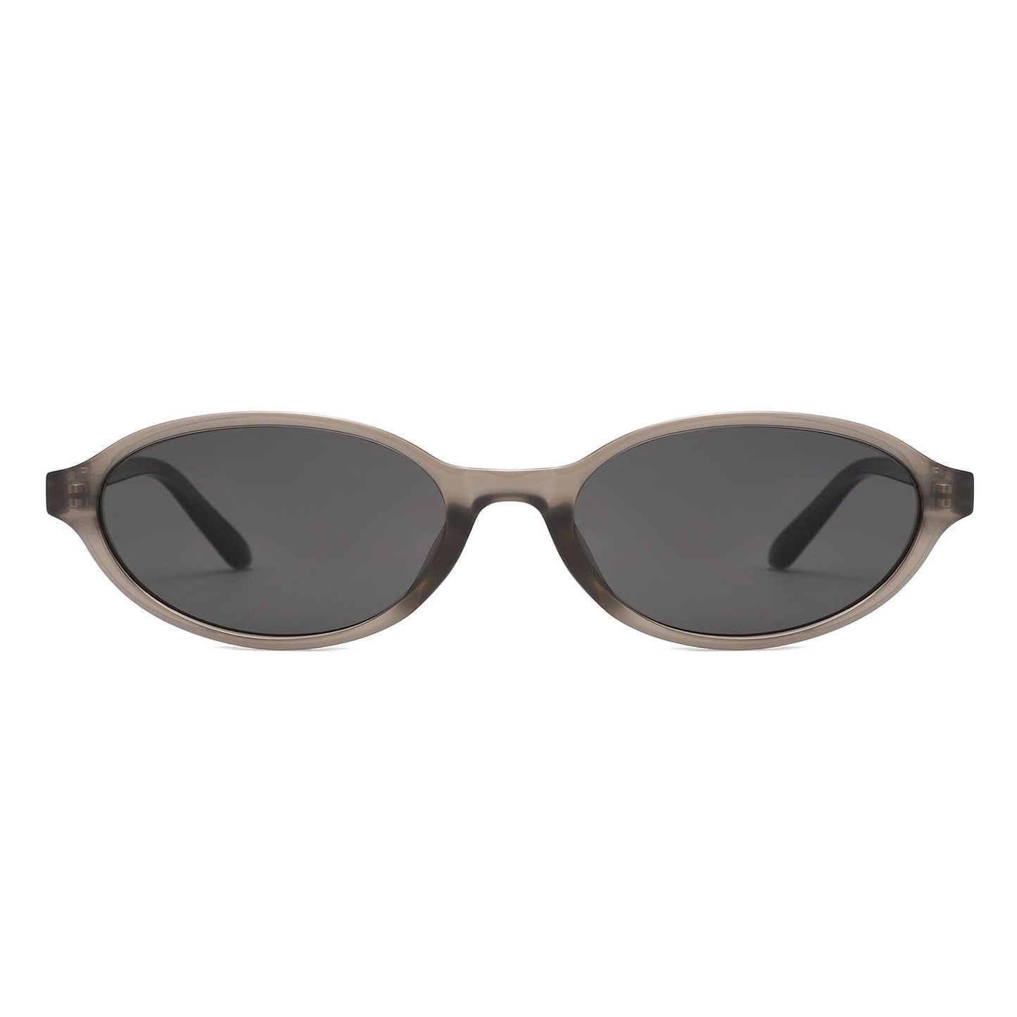 Retro Oval Slim Frame Unisex Fashion Sunglasses