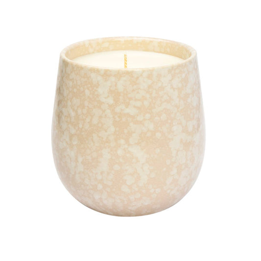 White Amber 14oz Ceramic Candle