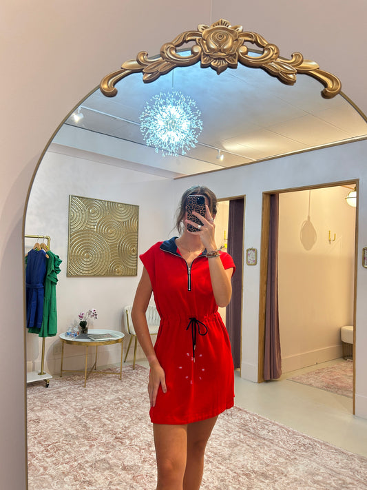 Riley Zip Mini Dress