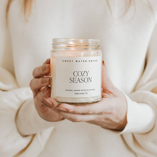 Cozy Season 9 oz Soy Candle - Fall Home Decor & Gifts