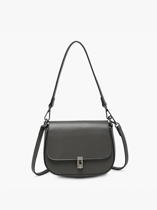 Grecia Metallic Crossbody w/ Shoulder Strap