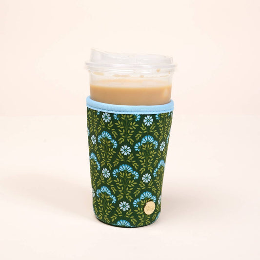 Sip Savvy Drink Sleeve–Large–Everbloom Forest Green