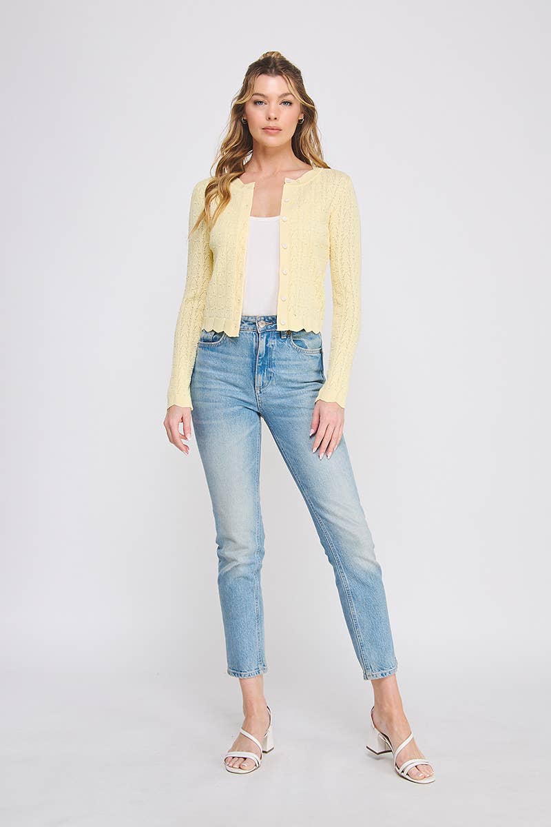 Grace Pointelle Cardigan