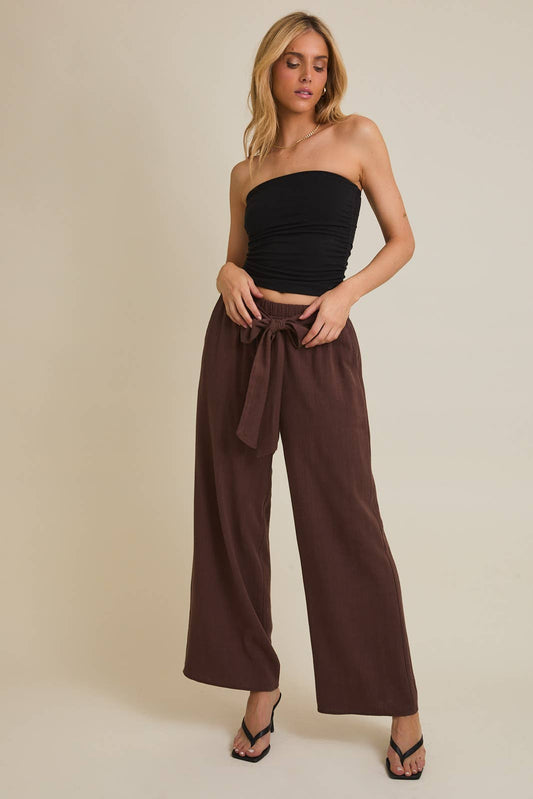 Chocolate Tie Trousers