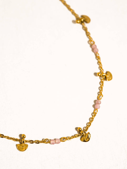 Kenna 18K Non-Tarnish Beaded Chain Necklace