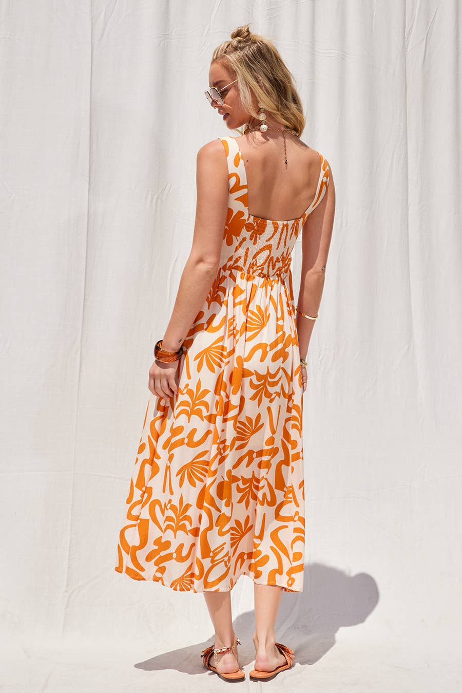 Tangerine Midi Dress