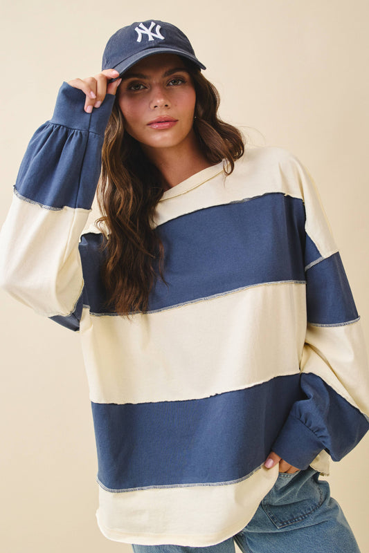 Contrast Drift Top