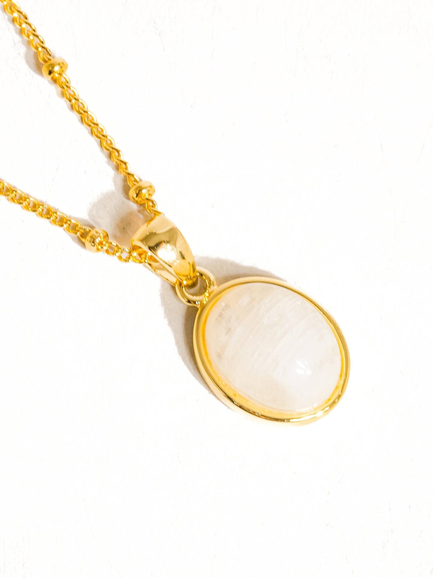 Caillou 18K Gold Natural Stone Necklace