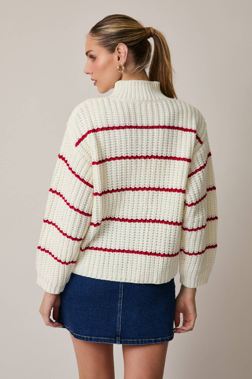 Cherry Stripe Cardigan