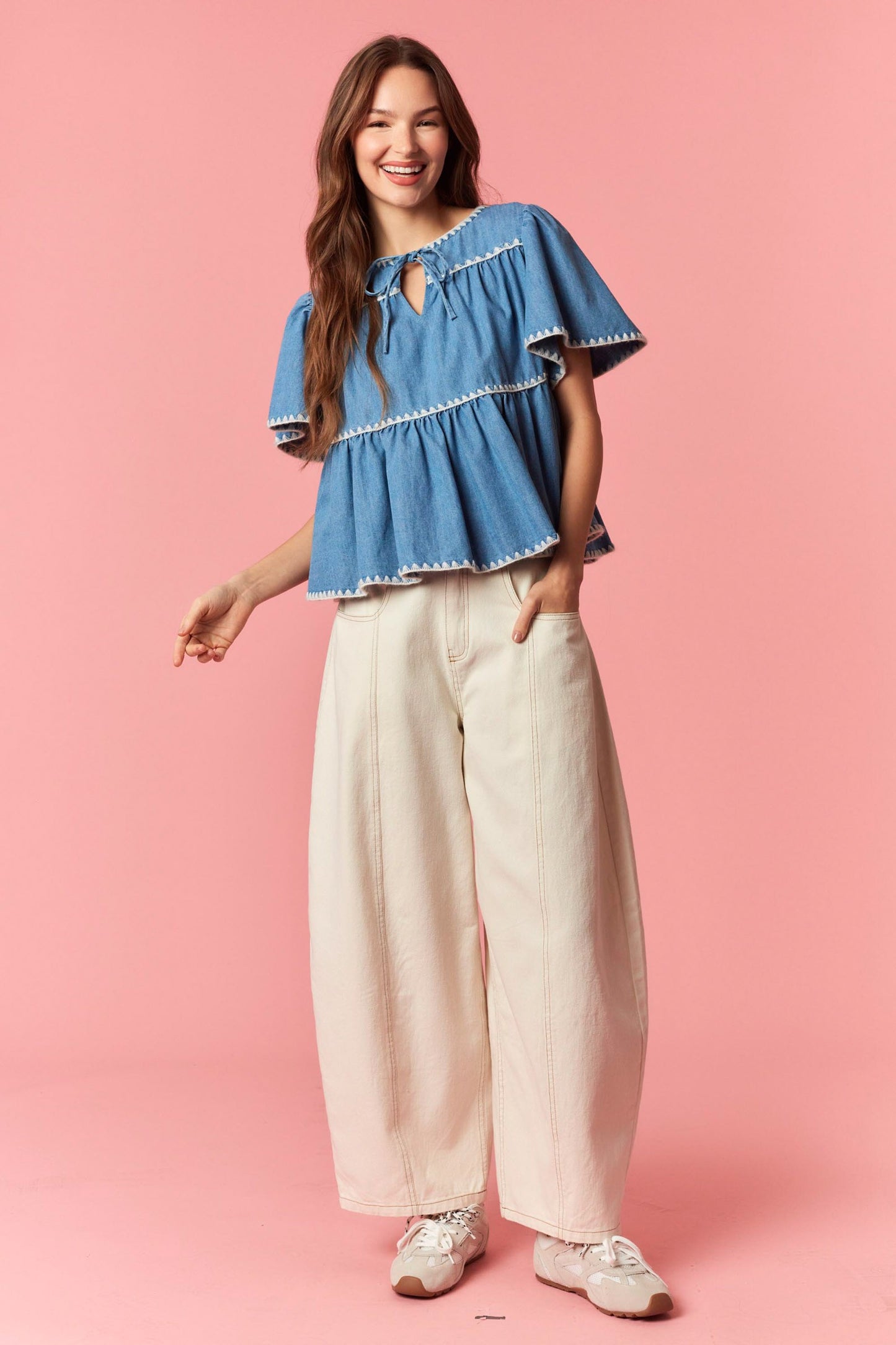 Willow Denim Top