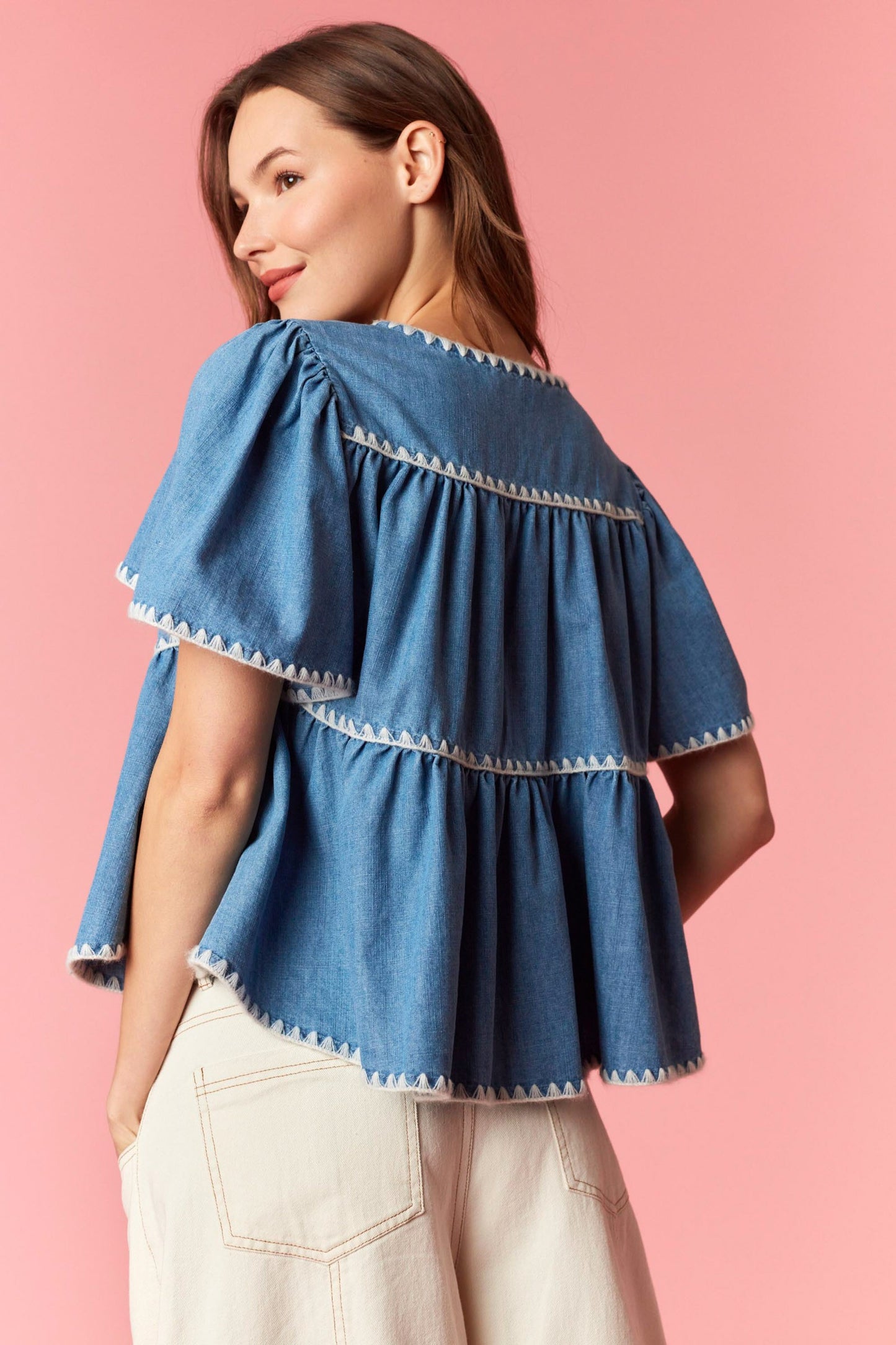 Willow Denim Top