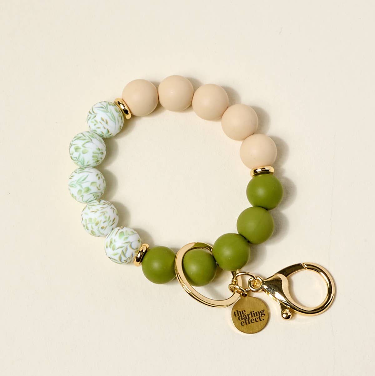 Hands–Free Keychain Wristlet–Olive Branch
