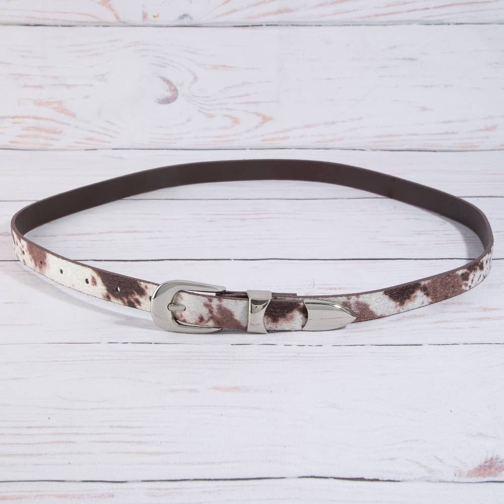 Cow Hide Western Leather Belt